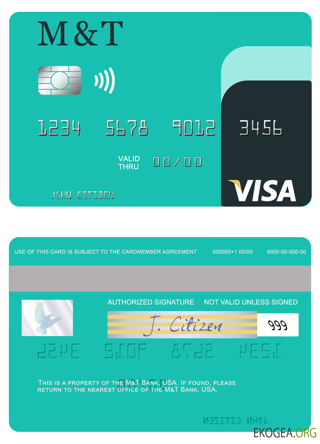 Carte visa USA M&T Bank